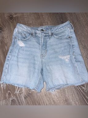 Old Navy Light Blue Distressed Denim Shorts